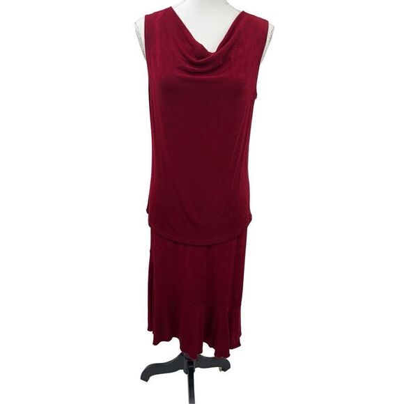 Cittknit Red sleeveless   top with midi skirt - Picture 13 of 14